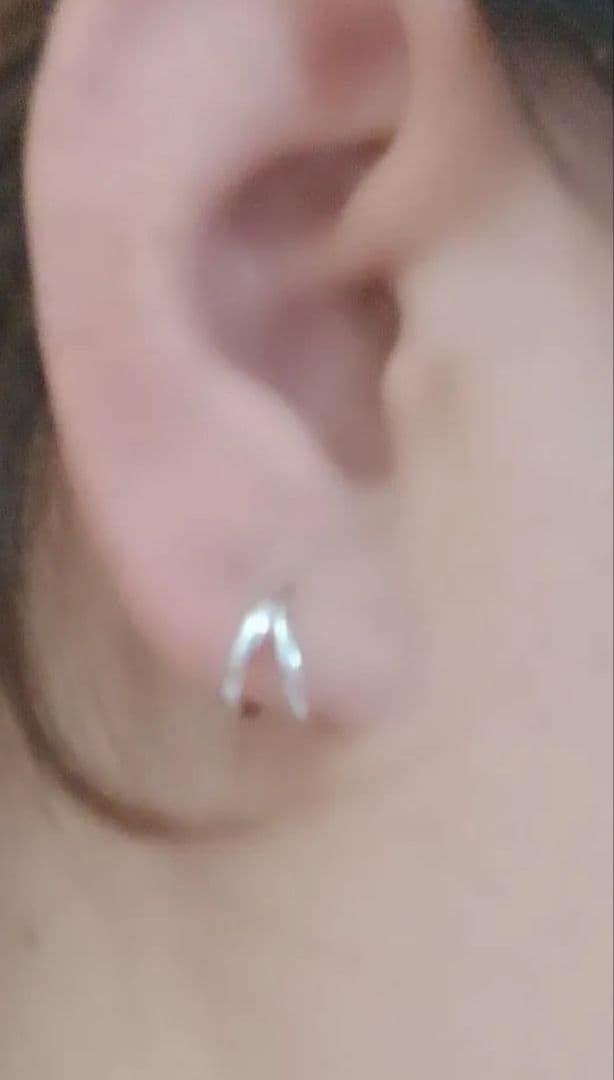 c*h様 K14WG フープピアス