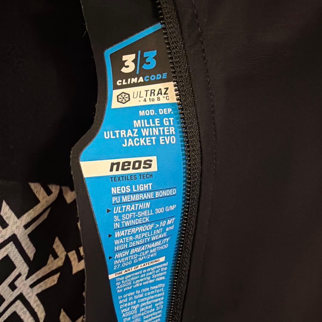 ASSOS MILLE GT ULTRAZ Winter Jacket ブラック