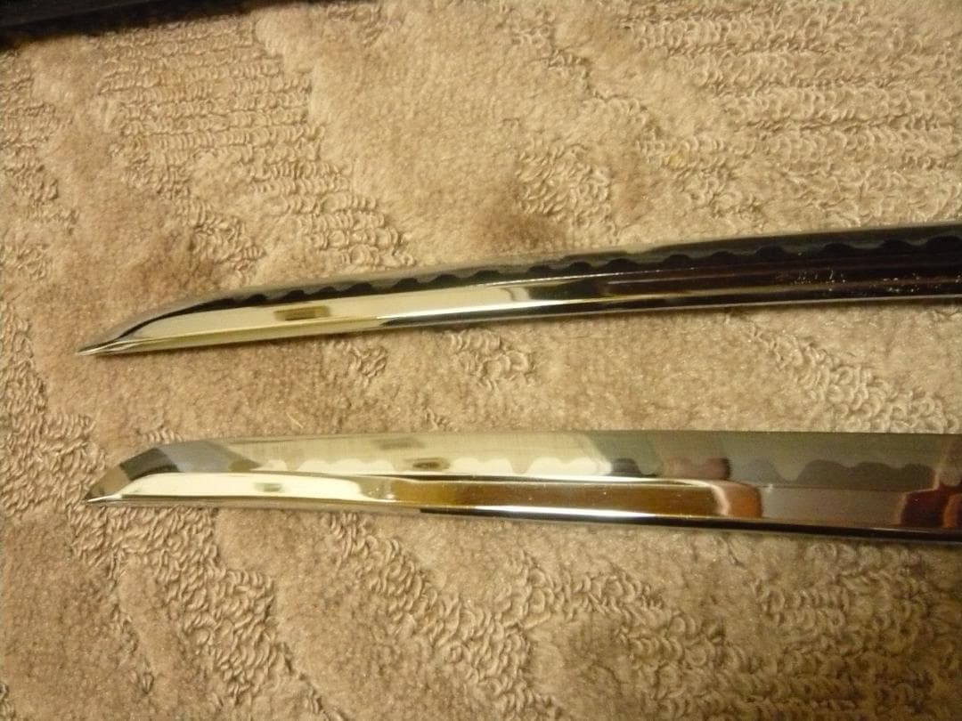 模造刀　大小2本セット　重さ大刀1200g、小刀700g下緒解け　並上