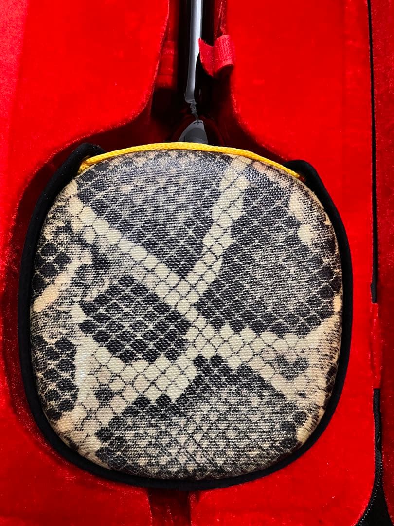 三線 沖縄 蛇革模様 ハードケース付