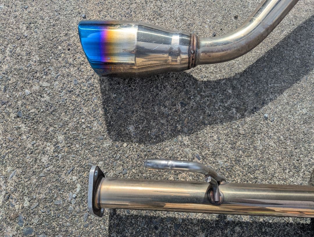 中古　エブリィ ワゴンDA17W1本出し SUS ブルー