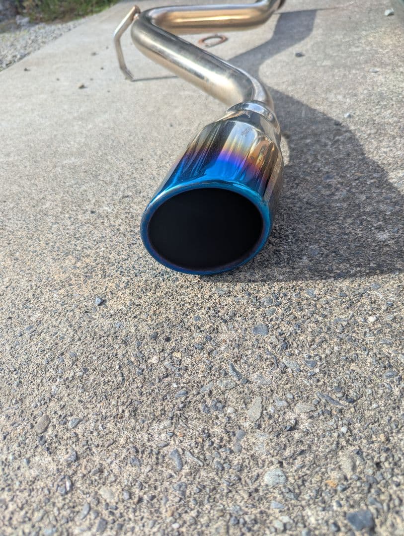 中古　エブリィ ワゴンDA17W1本出し SUS ブルー