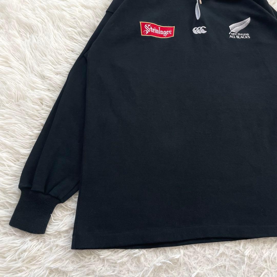 CANTERBURY 90s スタインラガー　長袖　ポロシャツ　オールブラックス