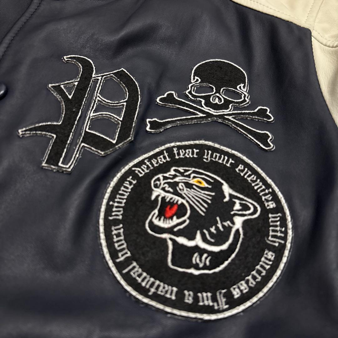 送料込み！PHILIPP PLEIN HOMME レザースタジャンサイズM