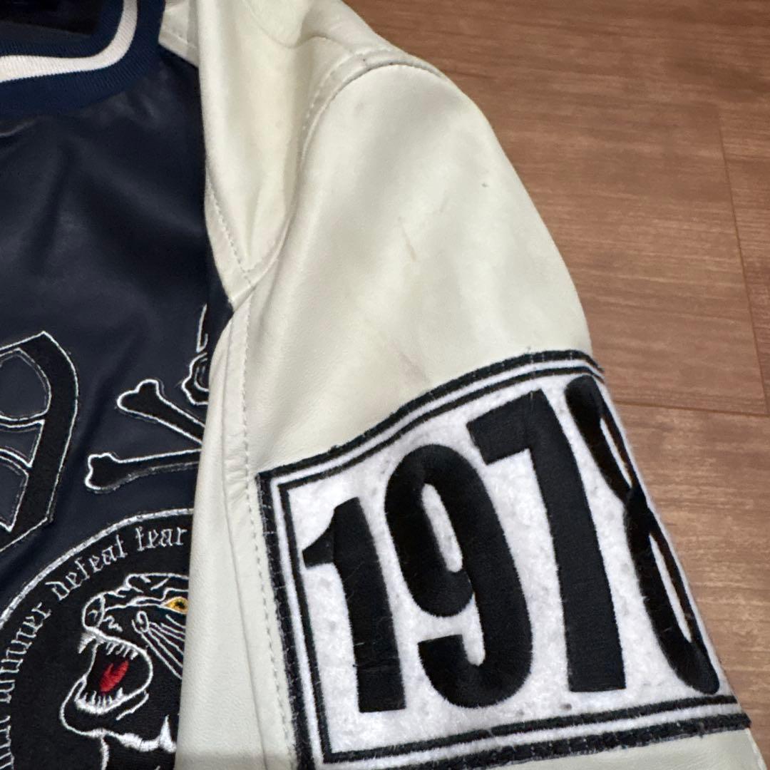 送料込み！PHILIPP PLEIN HOMME レザースタジャンサイズM