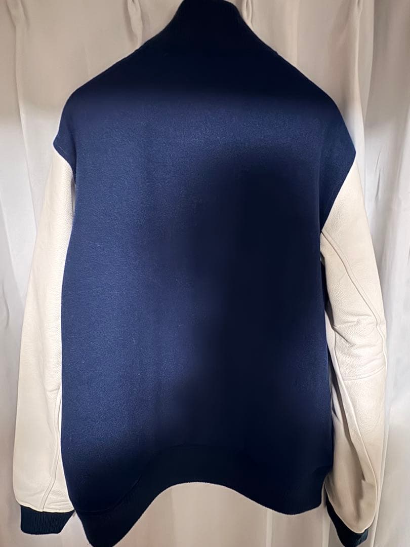 Columbia スタジャン Lサイズ ネイビー/ホワイト牛革使用 値下げ交渉可