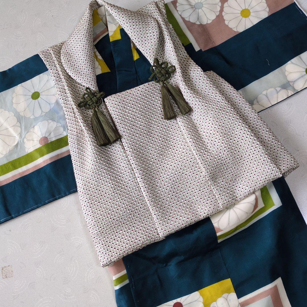 赤ちゃん着物と正絹総絞りの被布（中綿無し）