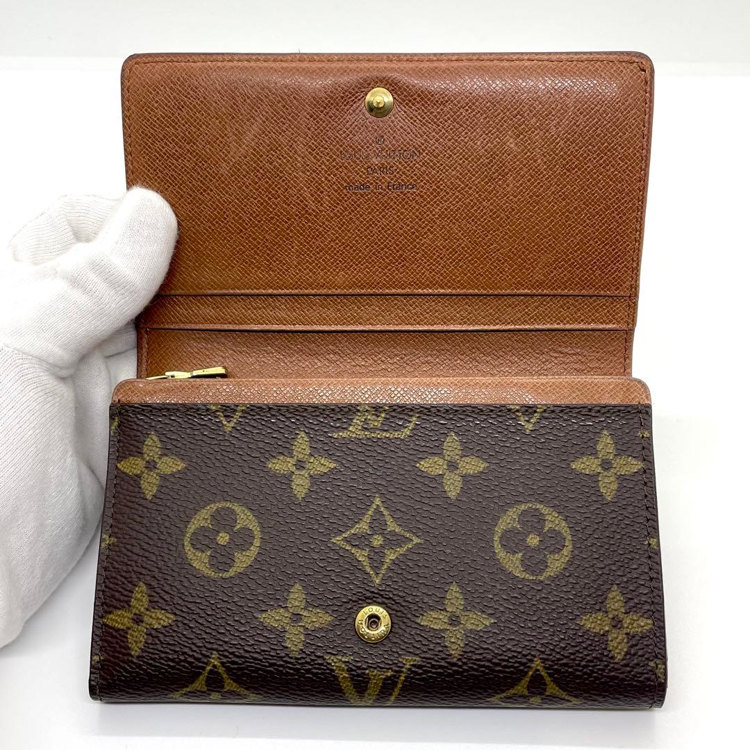 ルイヴィトン　モノグラム　ポルトビエトレゾール　折り財布