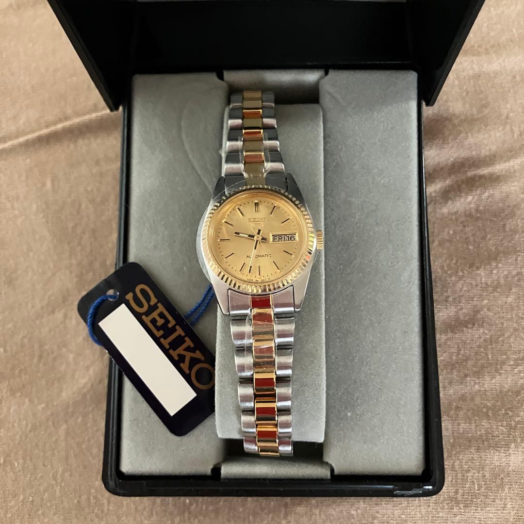 セイコー5 レディース ゴールド×シルバー SEIKO 5