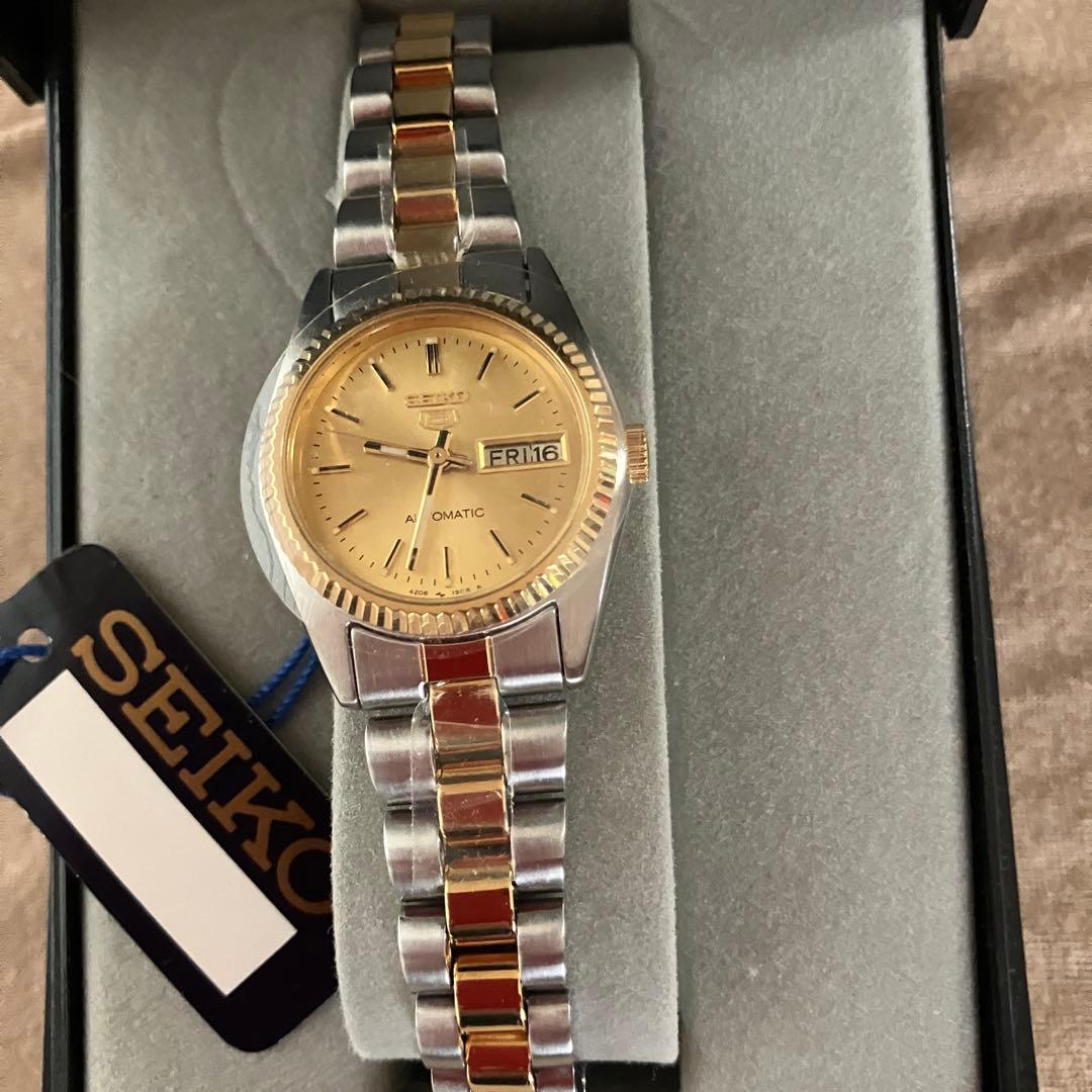 セイコー5 レディース ゴールド×シルバー SEIKO 5