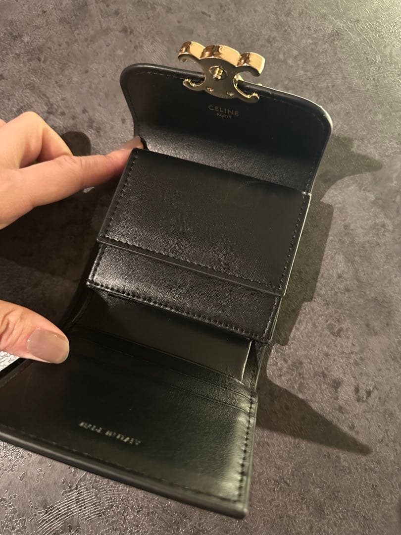 CELINE 三つ折り財布 黒
