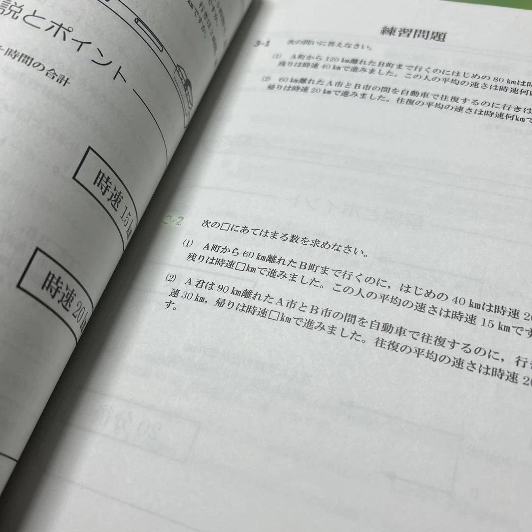 ㉔み　希少未記入　浜学園　小6 算数 テーマ教材 4冊セット