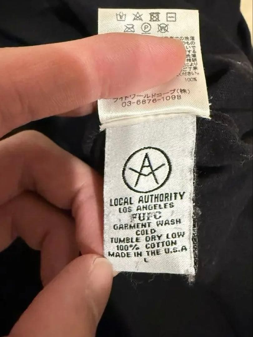 local authority ロンT ブラック L