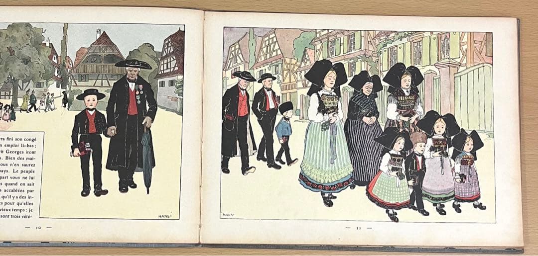 No.77 古書 洋書 絵本 アンティーク フランス アルザス ハンシ アンシ