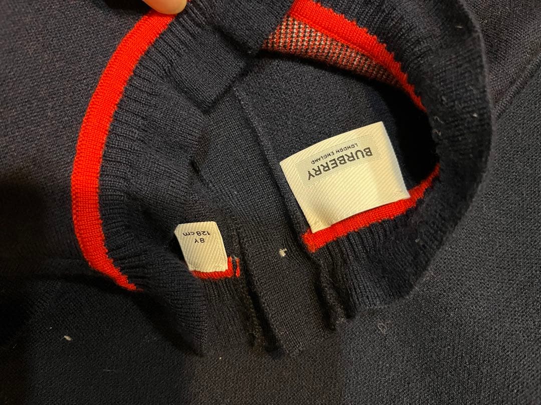 BURBERRY アヴリル テディインターシャ セータードレス　128