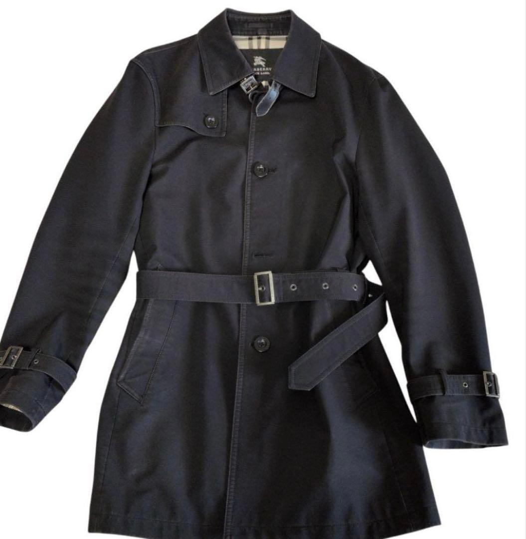 BURBERRY BLACK LABEL トレンチコートノバチェック ベルト付き
