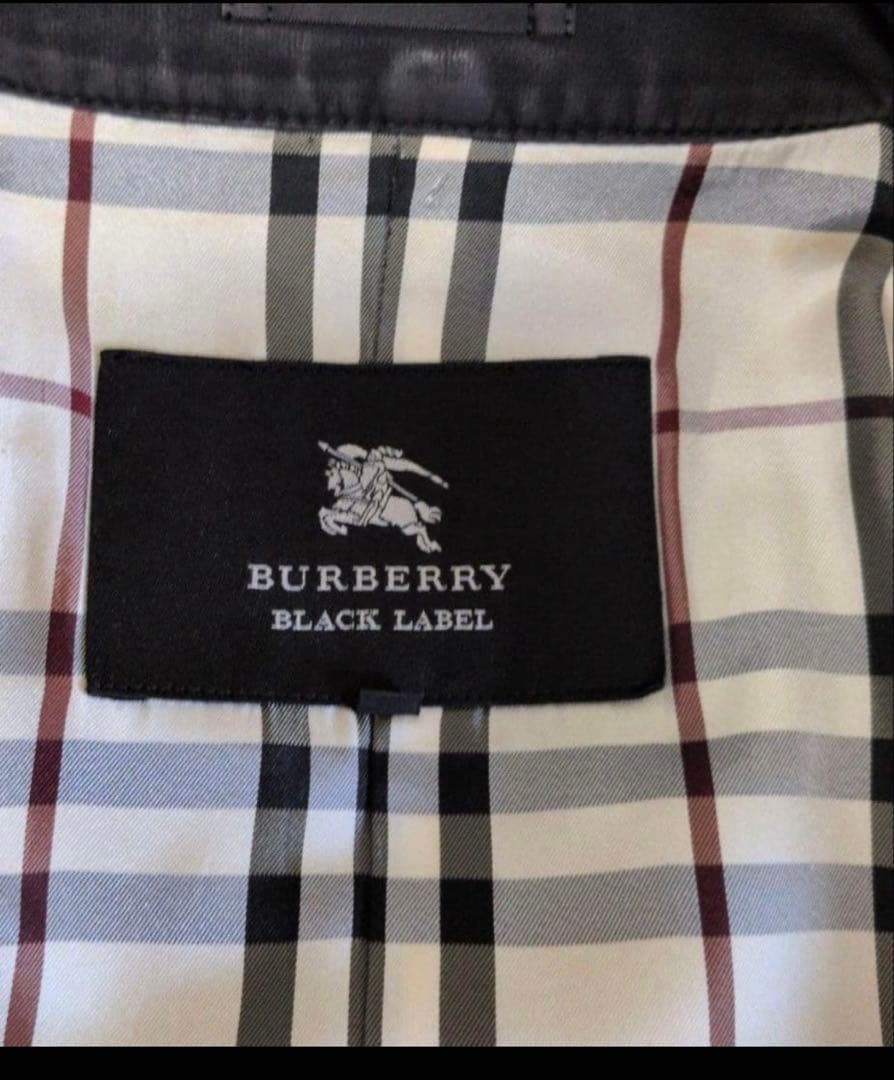 BURBERRY BLACK LABEL トレンチコートノバチェック ベルト付き