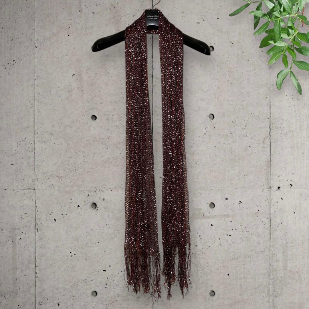 NUMBER (N)INE 05S/S ナイトクローラー期 赤×黒のラメストール