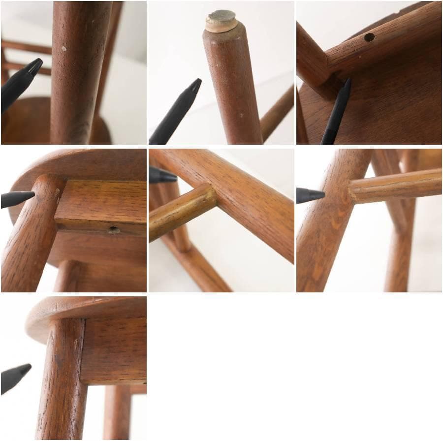 2脚セットカリモク家具 ロースツール 高さ43cm 北欧スタイルヴィンテージ 2