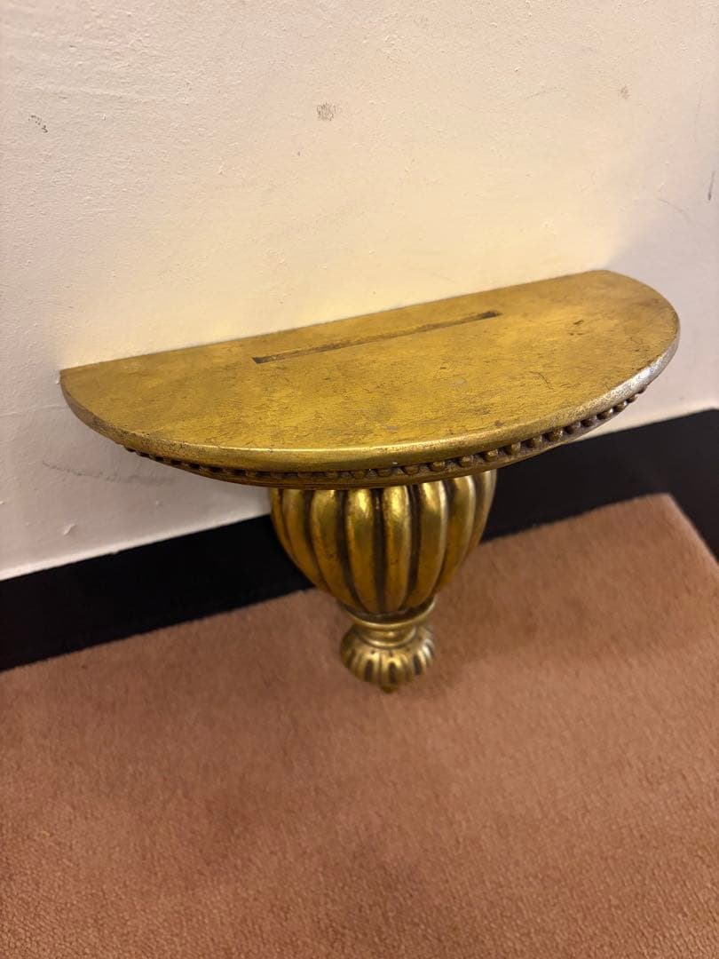 ミッドセンチュリーゴールド壁掛け2個セットビンテージ