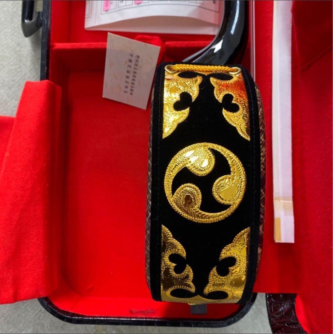 三味線 ケース付き 木製　沖縄三味線