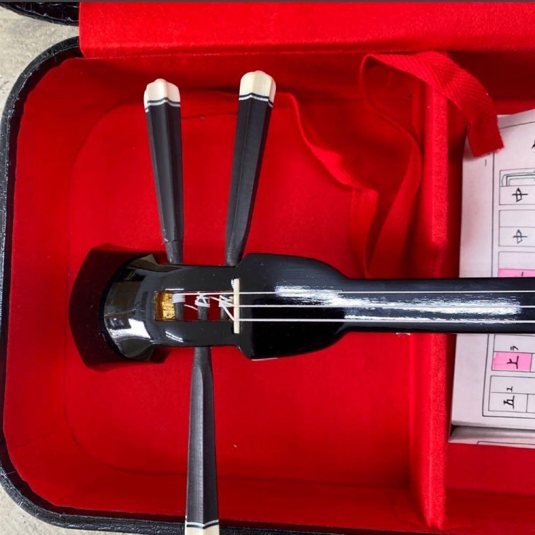 三味線 ケース付き 木製　沖縄三味線