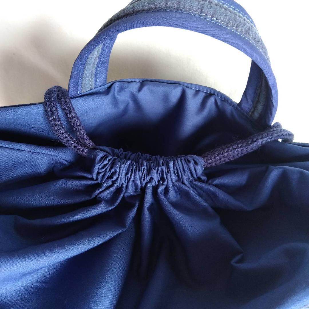 7♡7様　上靴袋×2 体操服袋 ネイビー RGリボン