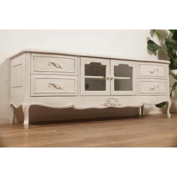 【新品】ハンプトン　リビングボード　アンティークホワイト　アウトレット