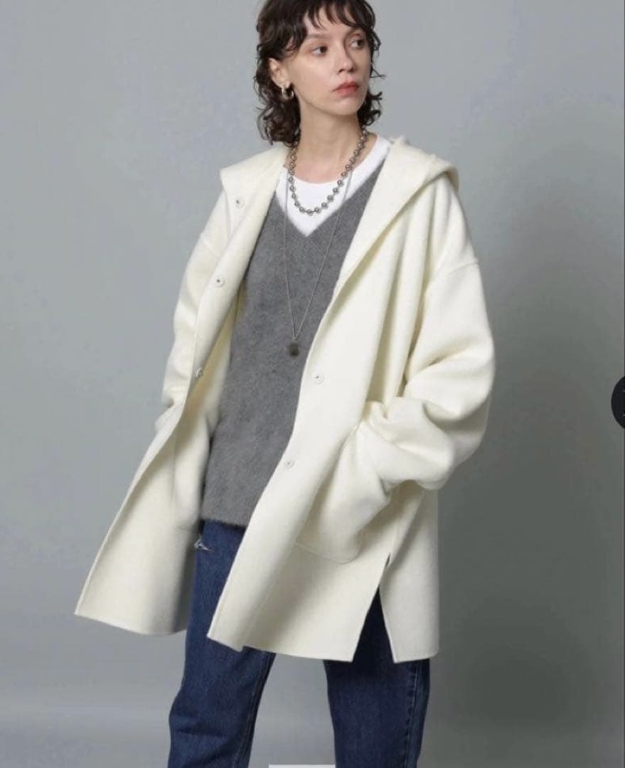 新品未使用タグ付 CADUNE カデュネ　フードリバーコート