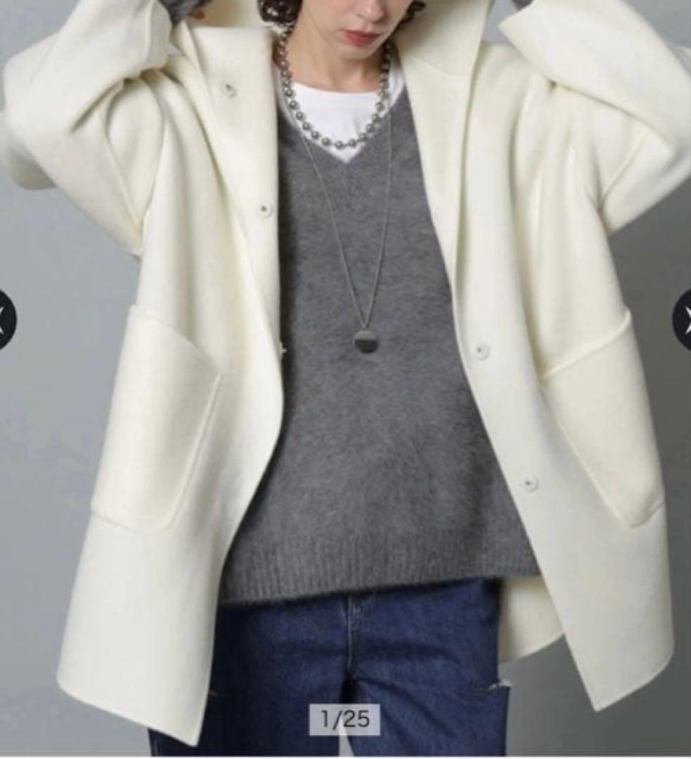 新品未使用タグ付 CADUNE カデュネ　フードリバーコート