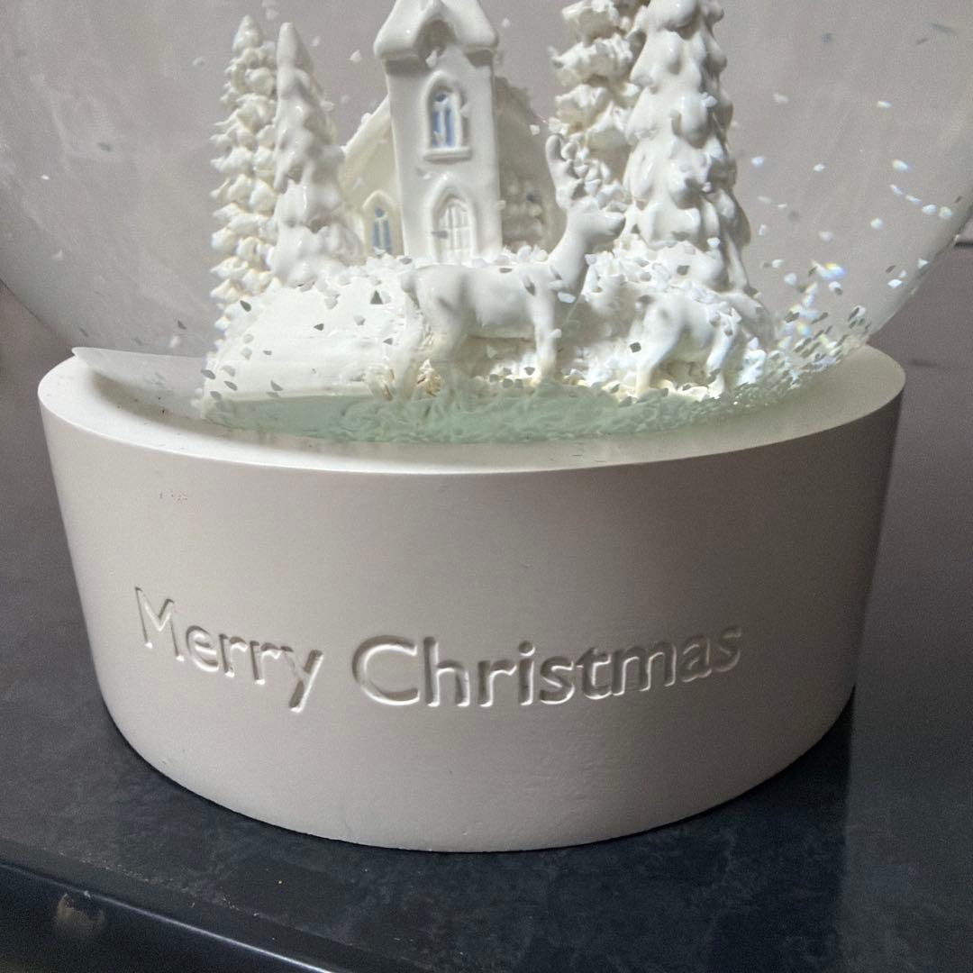 ウェッジウッド スノードーム クリスマス 箱 取説 インテリア