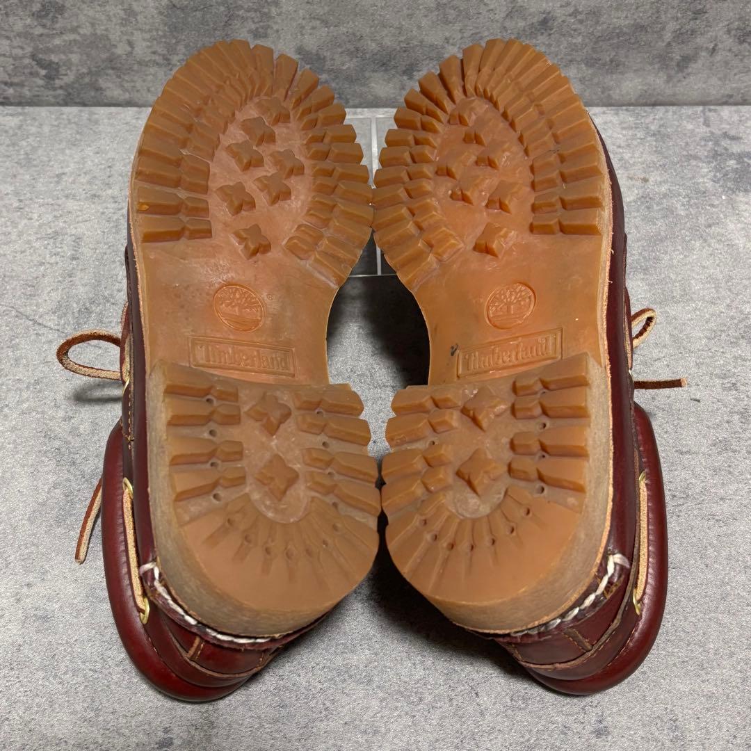 未使用級　ティンバーランド　3eye モカシン　バーガンディ　2024