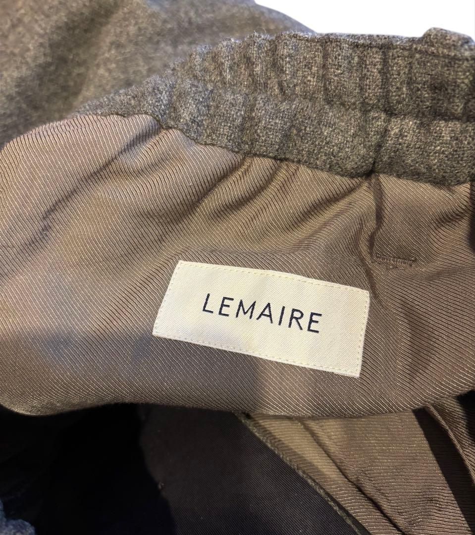 LEMAIRE グレー　ウールイージーパンツ　46