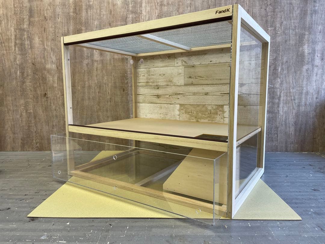 FandK 爬虫類木製ケージ