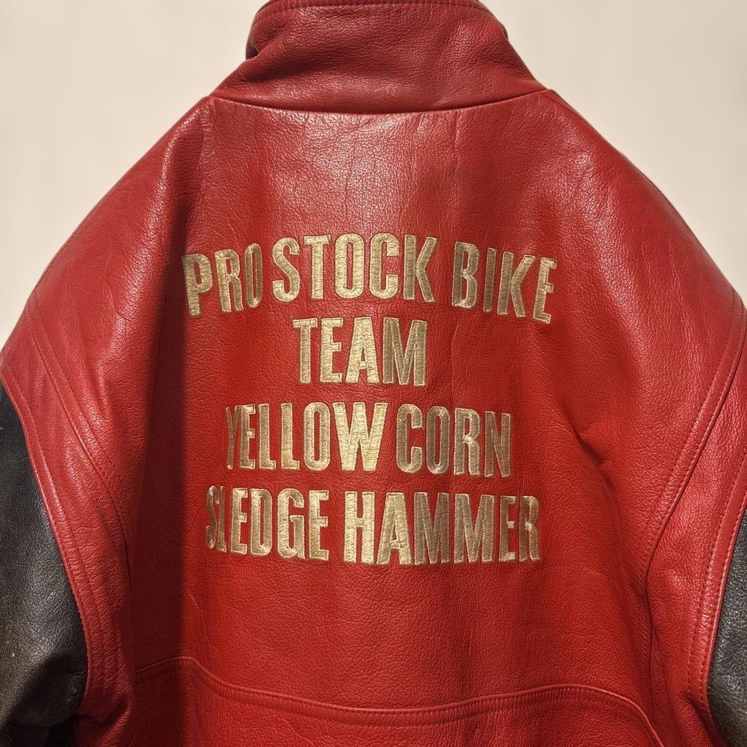 YELLOW CORN レザージャケット レーシングジャケット