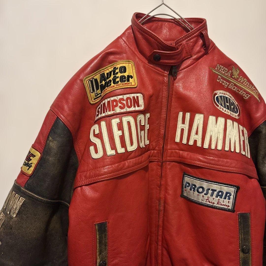 YELLOW CORN レザージャケット レーシングジャケット