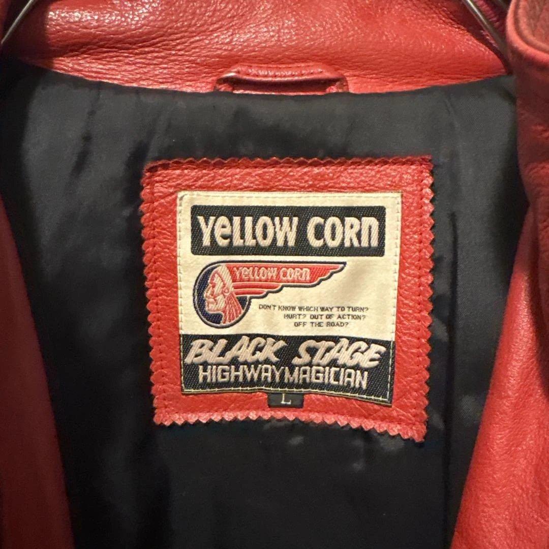 YELLOW CORN レザージャケット レーシングジャケット