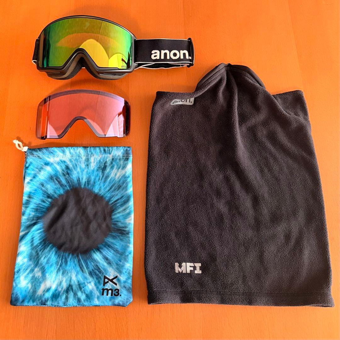 Anon M3ゴーグル スペアレンズ•MFIフェイスマスク付き