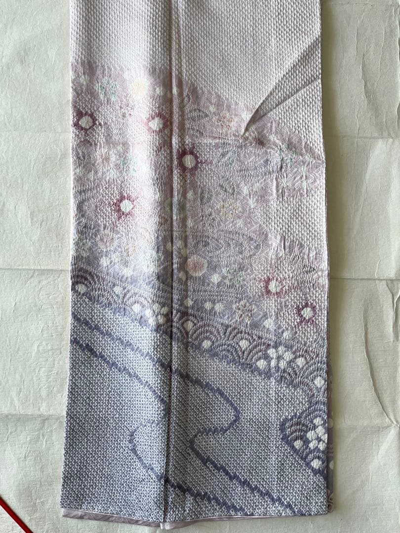 章　藤娘きぬたや◆幻想的な流水文様の訪問着◆総絞り