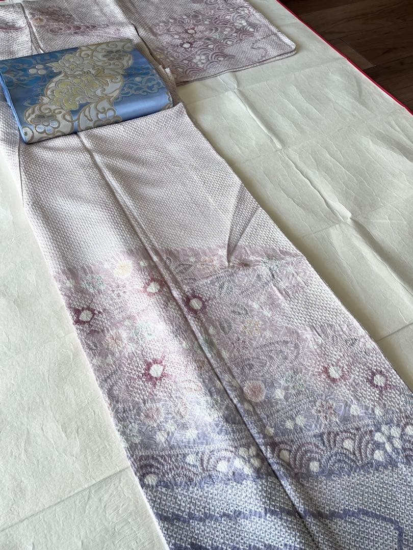 章　藤娘きぬたや◆幻想的な流水文様の訪問着◆総絞り