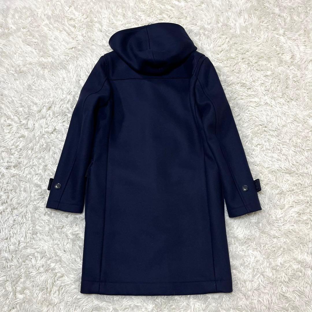 現行 マッキントッシュ ウール ロング ダッフルコート 36 S ネイビー