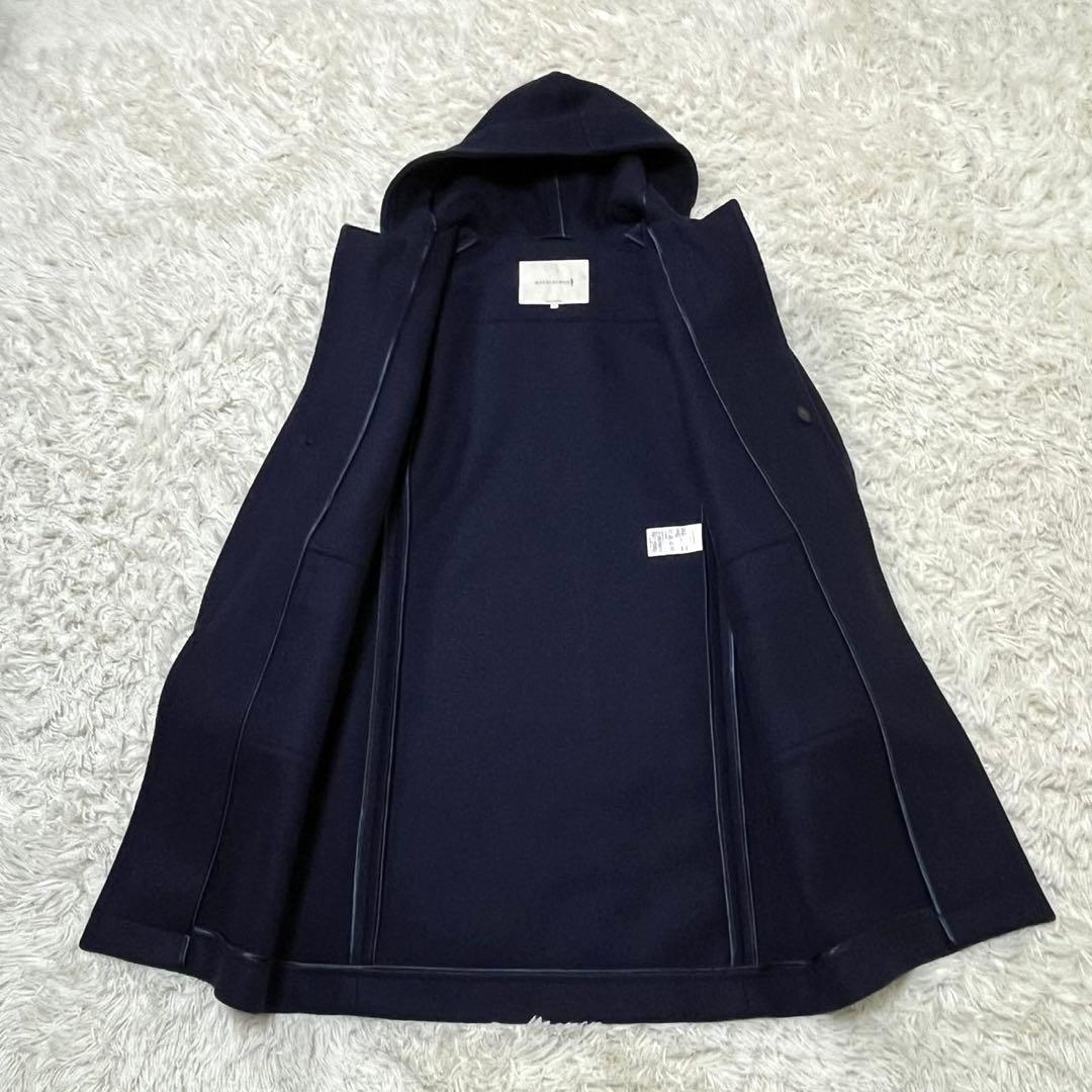 現行 マッキントッシュ ウール ロング ダッフルコート 36 S ネイビー