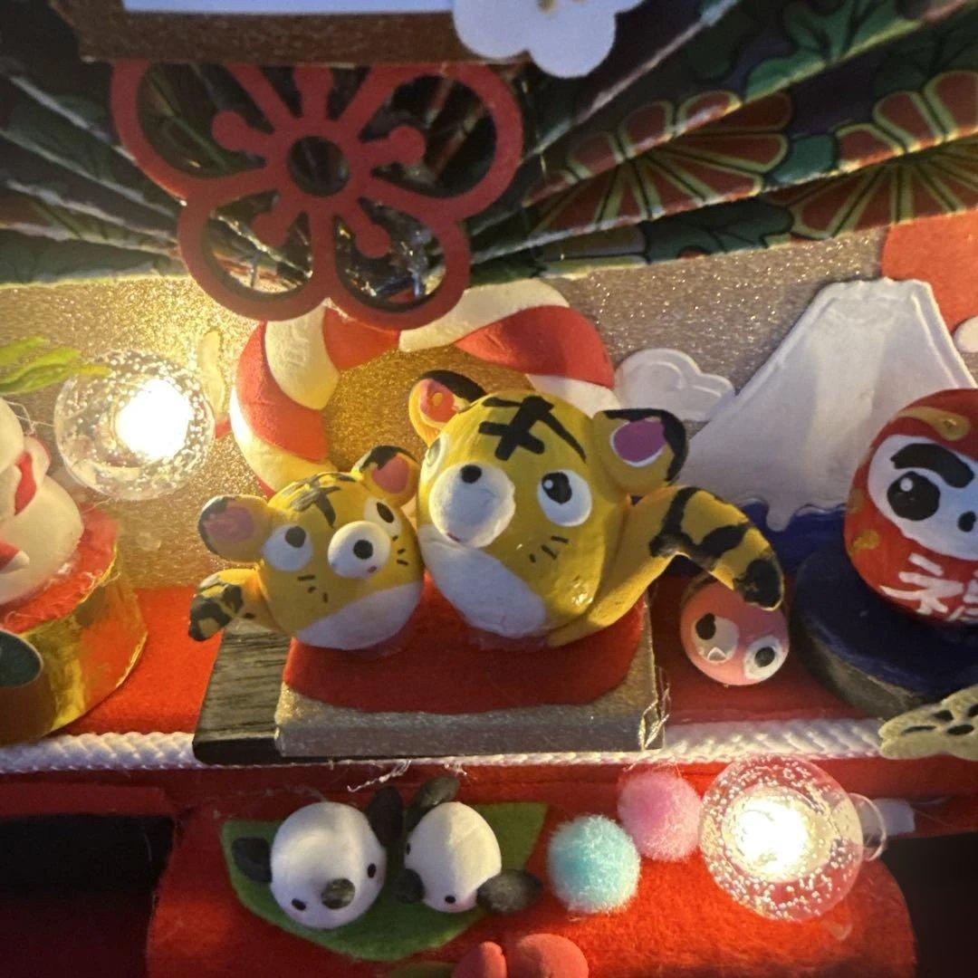 どんぐりアート♡2026年度お正月タペストリー風リース＆初春リース♡