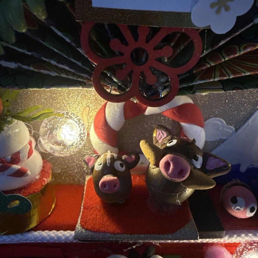 どんぐりアート♡2026年度お正月タペストリー風リース＆初春リース♡