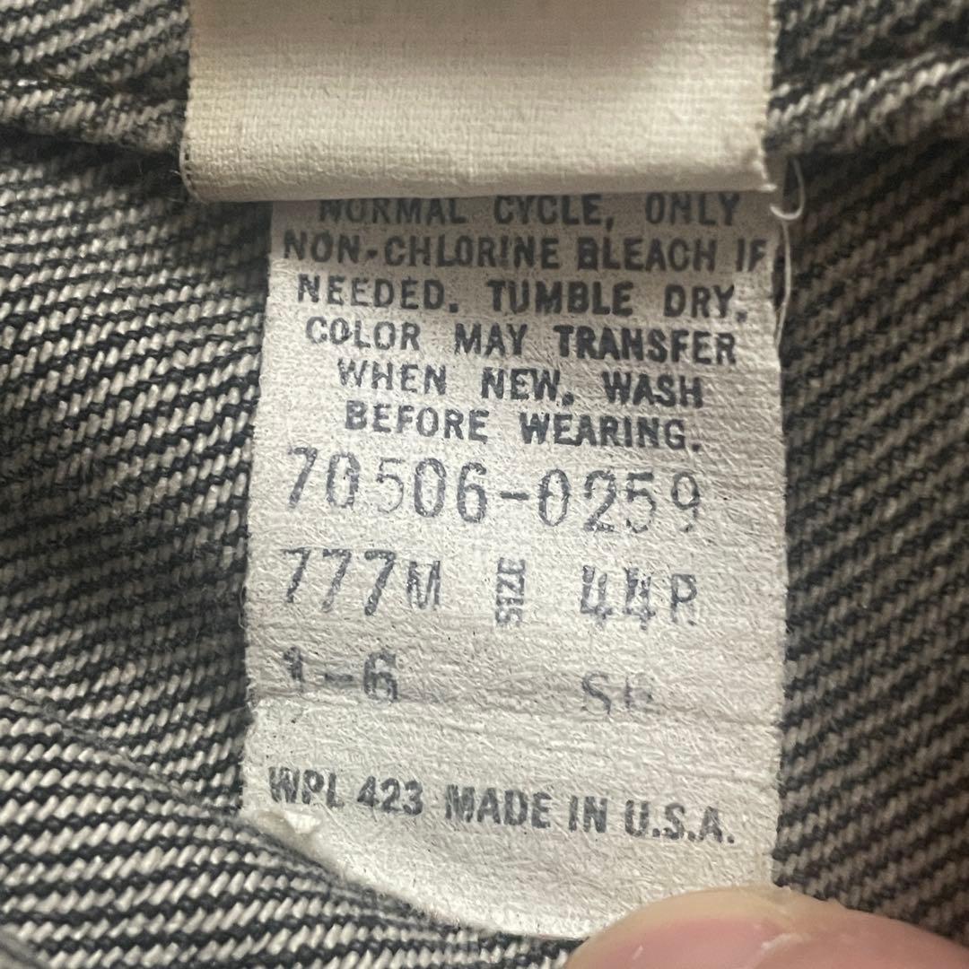 セール！！86s リーバイス 70506 デニムJKT 先染めブラック