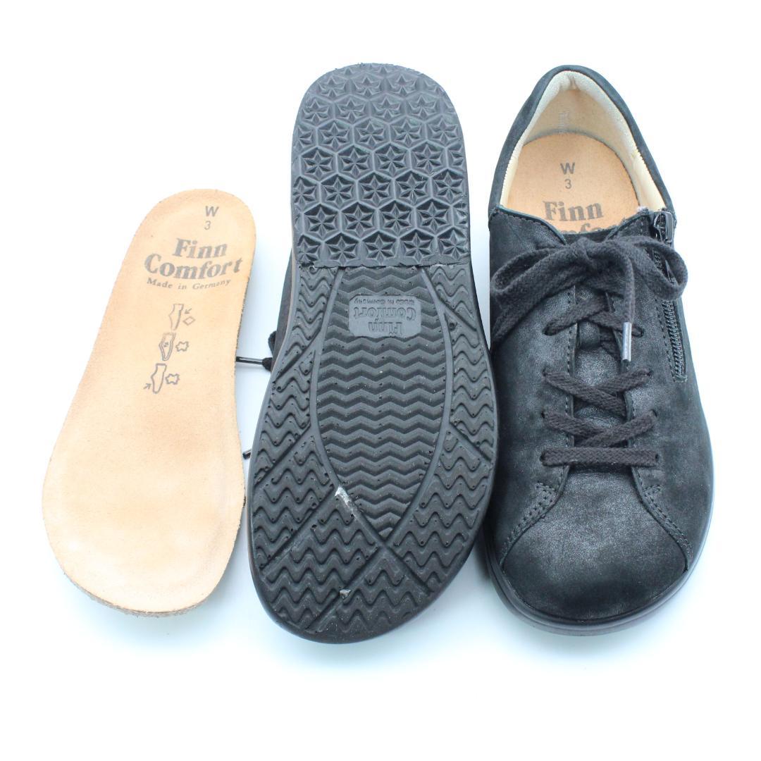 35■フィンコンフォート 本革コンフォートシューズ(3半)美品