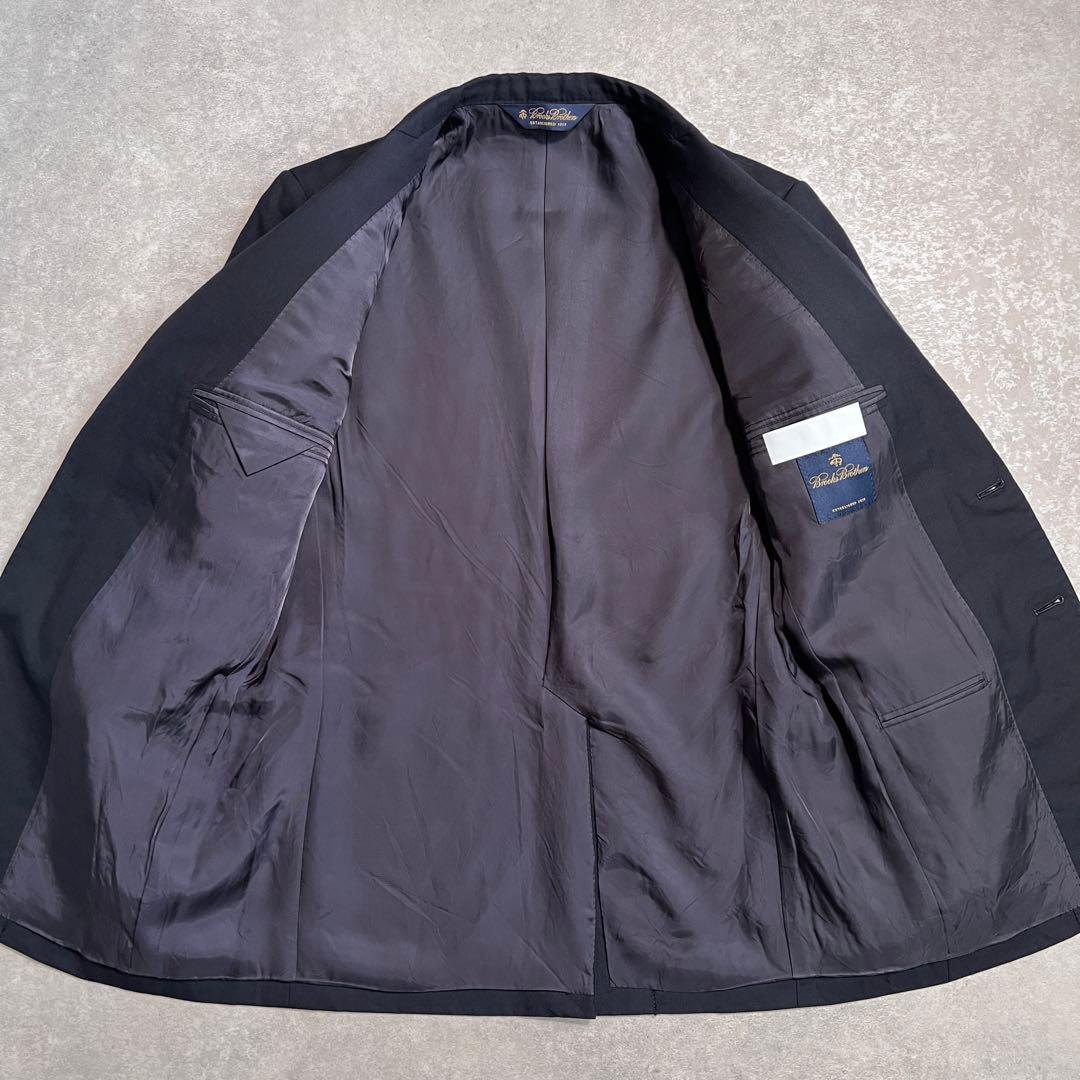 【美品】ブルックスブラザーズ スーツセットアップ ネイビー無地 秋冬 37S