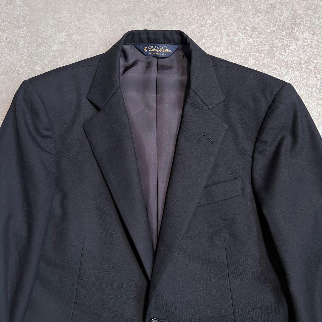 【美品】ブルックスブラザーズ スーツセットアップ ネイビー無地 秋冬 37S