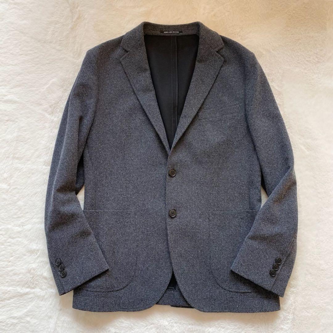 【極美品】グリーンレーベル　テーラードジャケット　リネン混　グレー　46 2B
