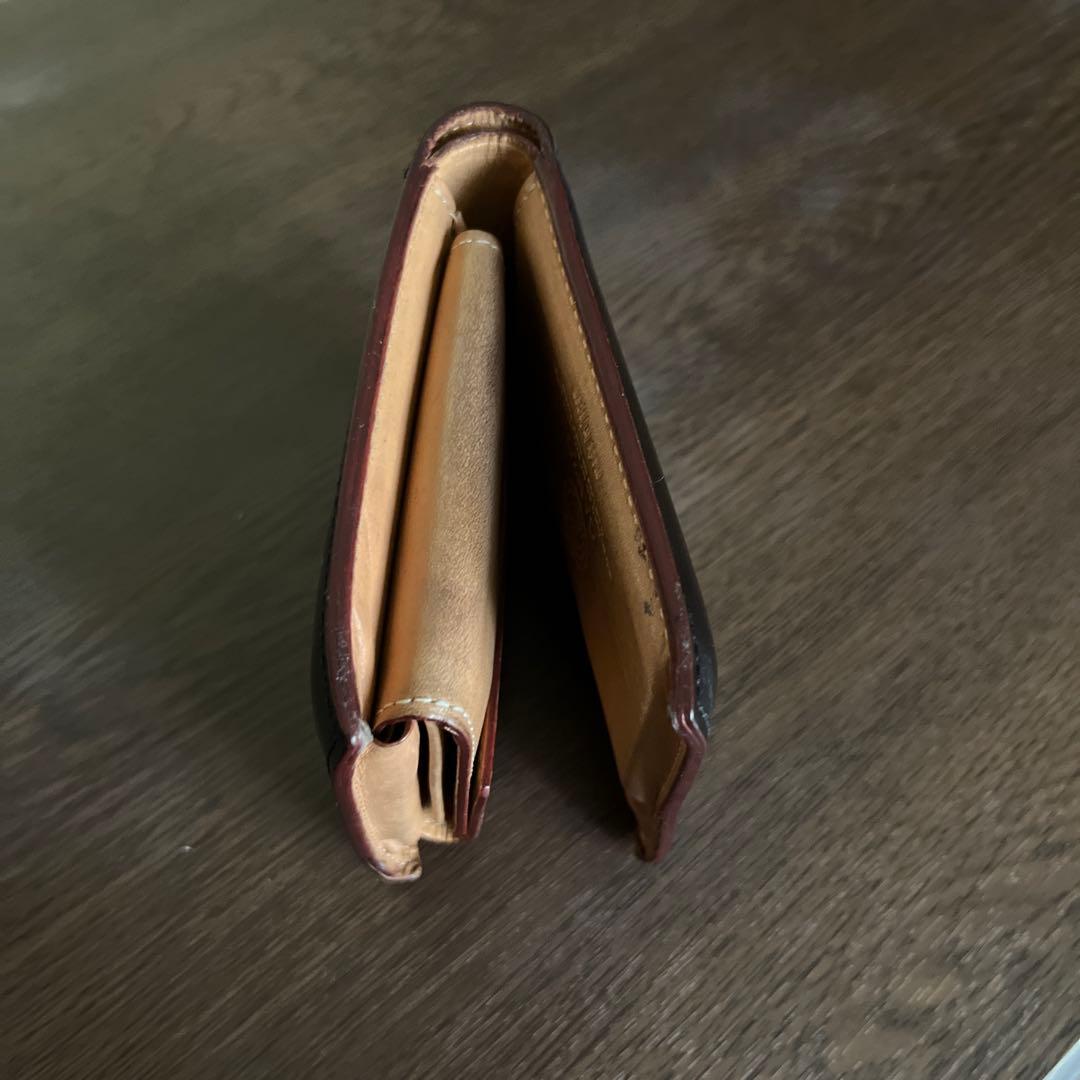 GANZO CORDOVAN 二つ折り財布 ブラック｜コードバン 良エイジング